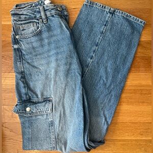 PacSun Light Indigo '90s Boyfriend Cargo Jeans